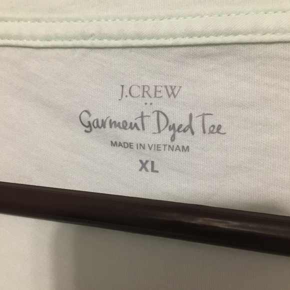 J Crew Factory XL Garment Died mint Tee - Picture 2 of 4